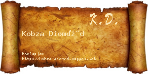 Kobza Dioméd névjegykártya